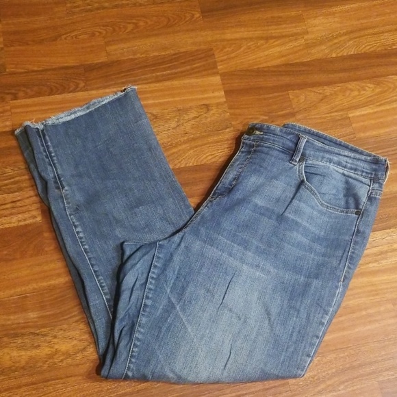 Code Bleu Denim - Code Bleu Raw Hem Straight Leg Jeans Sz. 20W